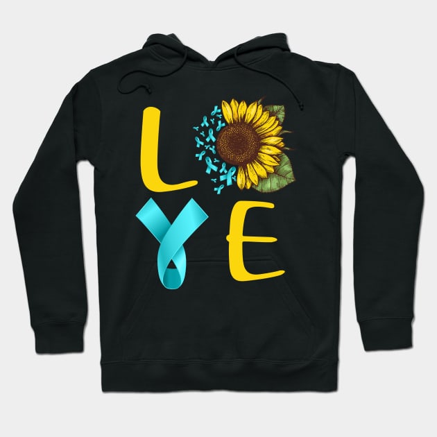 love ptsd sunflower Hoodie by TeesCircle